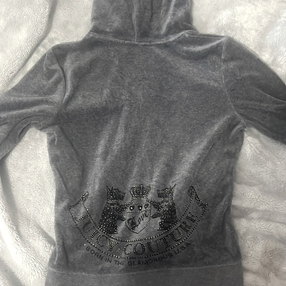 Juicy couture rhinestone track suit top